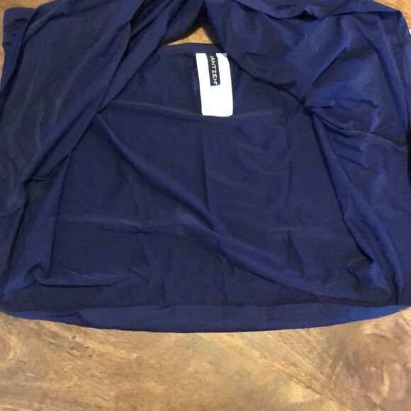 Jantzen faux swim skirt coverup size 12 navy - Picture 5 of 7